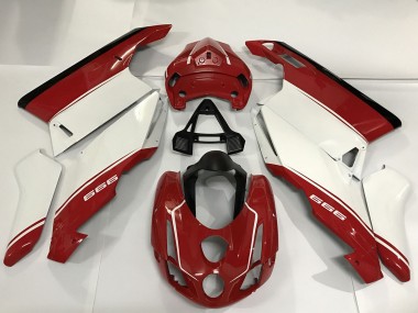 Descuento Carenados Moto Ducati 999 2003-2004 - Blanco Rojo Negro
