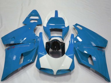 Descuento Carenados Moto Ducati 916 1993-2005 - Azul Claro Negro Brillante