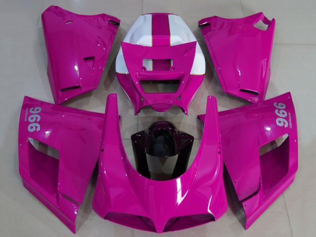 Descuento Carenados Moto Ducati 996 1993-2005 - Rosa Brillante Blanco Negro