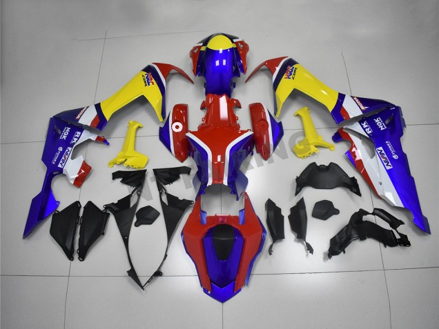 Descuento Carenados Moto Honda CBR1000RR 2017-2023 - Blanco Rojo Azul Amarillo