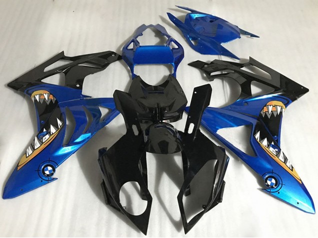 Descuento Carenados Moto BMW S1000RR 2017-2018 - Azul Negro Brillante Naranja Tiburón