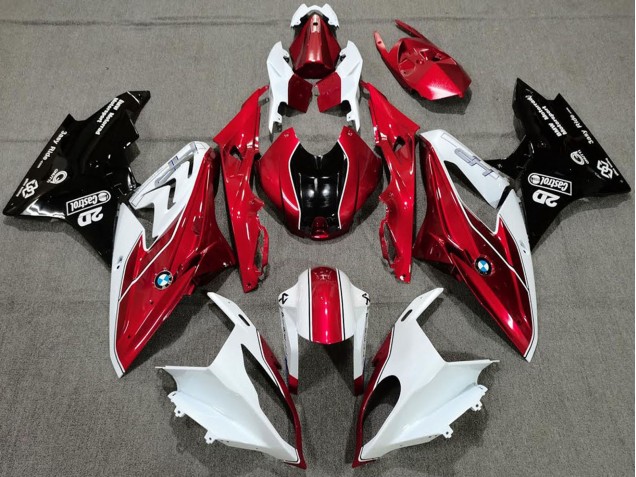 Descuento Carenados Moto BMW S1000RR 2017-2018 - Blanco Rojo Negro Brillante