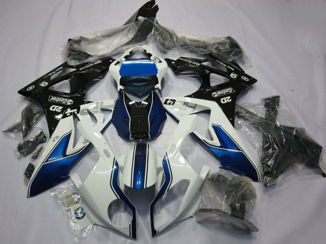 Descuento Carenado Moto BMW S1000RR 2015-2016 - Blanco Azul Negro Brillante