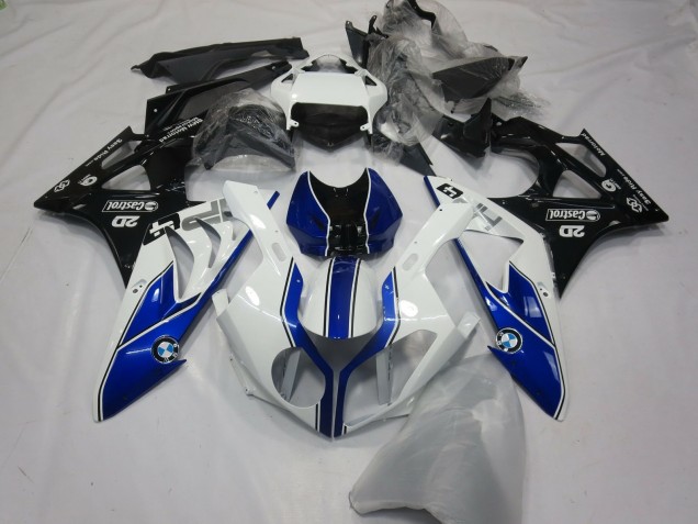 Descuento Carenados Moto BMW S1000RR 2015-2016 - Blanco Azul Negro Brillante