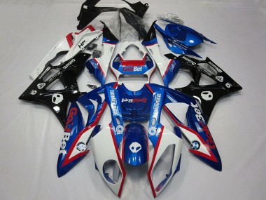 Descuento Carenados Moto BMW S1000RR 2009-2014 - Blanco Rojo Azul Negro Brillante OroBet HP