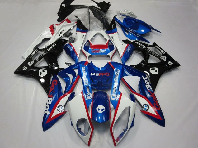 Descuento Carenados Moto BMW S1000RR 2009-2014 - Blanco Rojo Azul Negro Brillante OroBet HP