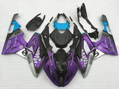 Descuento Carenados Moto BMW S1000RR 2017-2018 - Plata Púrpura Azul Negro Mate