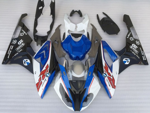 Descuento Carenados Moto BMW S1000RR 2015-2016 - Blanco Azul Negro Mate OEM Estilo