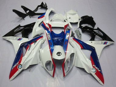 Descuento Kits Carenado Moto BMW S1000RR 2009-2014 - Blanco Rojo Azul Negro Brillante