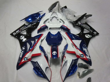 Descuento Carenados Moto BMW S1000RR 2009-2014 - Blanco Rojo Azul Negro HP