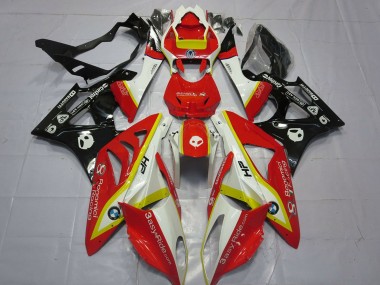 Descuento Carenados Moto BMW S1000RR 2009-2014 - Blanco Rojo Amarillo Negro Brillante