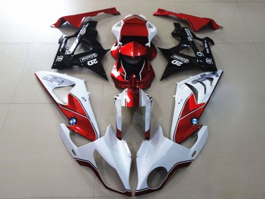 Descuento Carenados Moto BMW S1000RR 2009-2014 - Blanco Rojo Negro Brillante