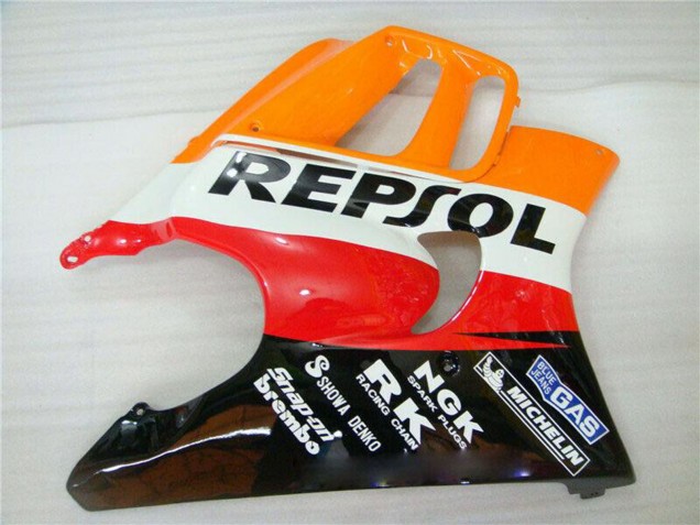 Descuento Carenado Moto Honda CBR600 F3 1995-1996 - Naranja Blanco Rojo Negro Brillante Repsol