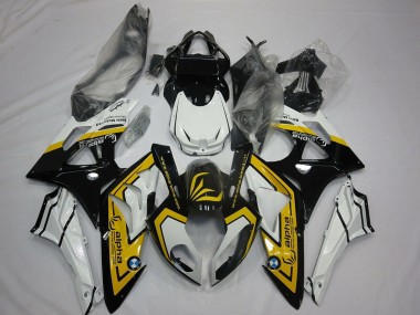 Descuento Carenados Moto BMW S1000RR 2009-2014 - Blanco Amarillo Negro Brillante