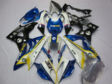 Descuento Carenados Moto BMW S1000RR 2009-2014 - Blanco Amarillo Azul Negro Brillante OroBet 33