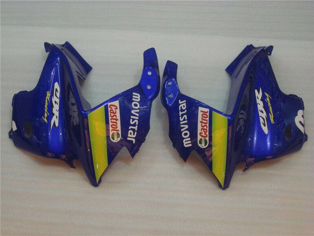 Descuento Carenados Moto Honda CBR600 F3 1995-1996 - Azul Verde Amarillo MoviStar Rojo Castrol