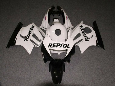 Descuento Carenados Moto Honda CBR600 F3 1997-1998 - Blanco Negro Brillante Repsol