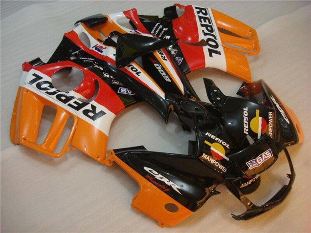 Descuento Carenados Moto Honda CBR600 F3 1995-1996 - Naranja Blanco Rojo Negro Brillante Repsol