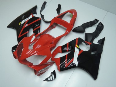 Descuento Carenado Moto Honda CBR600 F4i 2001-2003 - Rojo Negro Brillante