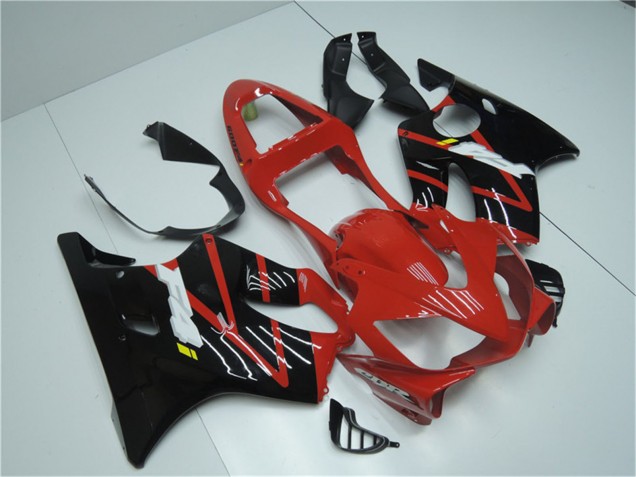 Descuento Carenado Moto Honda CBR600 F4i 2001-2003 - Rojo Negro Brillante