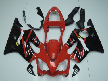 Descuento Carenado Moto Honda CBR600 F4i 2001-2003 - Rojo Negro Brillante