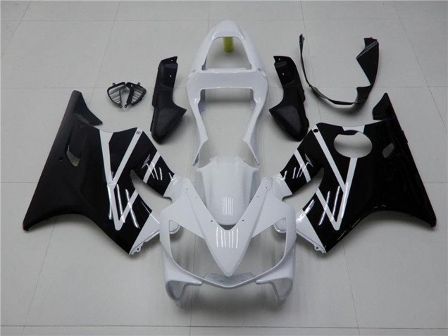 Descuento Kits Carenado Moto Honda CBR600 F4i 2001-2003 - Blanco Negro Brillante