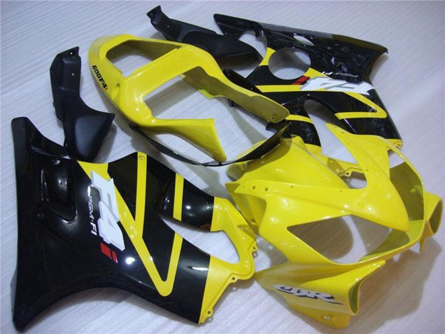 Descuento Carenado Moto Honda CBR600 F4i 2001-2003 - Amarillo Negro Brillante