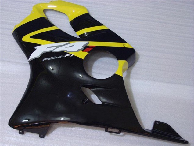 Descuento Carenado Moto Honda CBR600 F4i 2001-2003 - Amarillo Negro Brillante