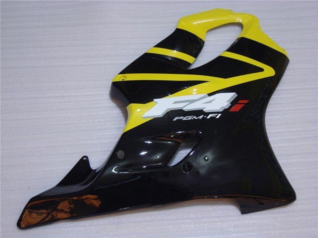 Descuento Carenado Moto Honda CBR600 F4i 2001-2003 - Amarillo Negro Brillante