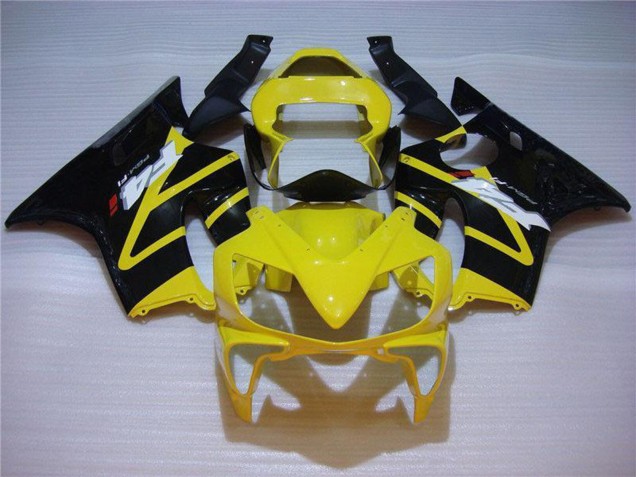 Descuento Carenado Moto Honda CBR600 F4i 2001-2003 - Amarillo Negro Brillante