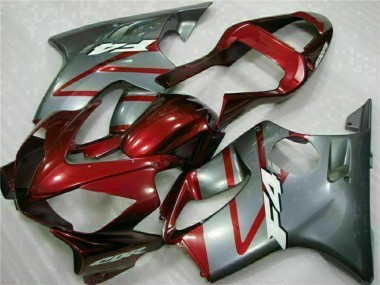 Descuento Kits Carenado Moto Honda CBR600 F4i 2001-2003 - Plata Rojo
