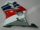 Descuento Carenado Moto Honda CBR600 F4i 2001-2003 - Blanco Rojo Azul Negro