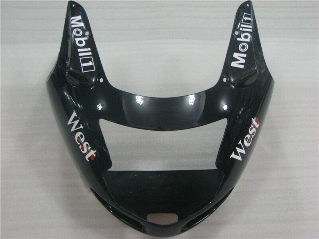Descuento Carenados Moto Honda CBR1100XX Blackbird 1996-2007 - Negro Brillante Blanco West
