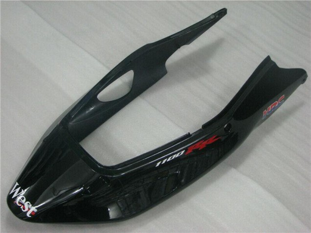 Descuento Carenados Moto Honda CBR1100XX Blackbird 1996-2007 - Negro Brillante Blanco West