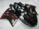 Descuento Carenados Moto ABS Honda CBR1100XX Blackbird 1996-2007 - Negro Brillante Rojo Llama