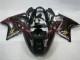 Descuento Carenados Moto ABS Honda CBR1100XX Blackbird 1996-2007 - Negro Brillante Rojo Llama