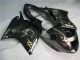 Descuento Carenados Moto Honda CBR1100XX Blackbird 1996-2007 - Negro Brillante Plata Llama