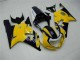 Descuento Carenados Moto Suzuki GSXR 600/750 2001-2003 - Amarillo Azul Oscuro Negro Brillante