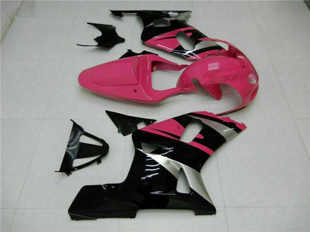 Descuento Carenados Moto Suzuki GSXR 600/750 2001-2003 - Rosa Plata Negro Brillante