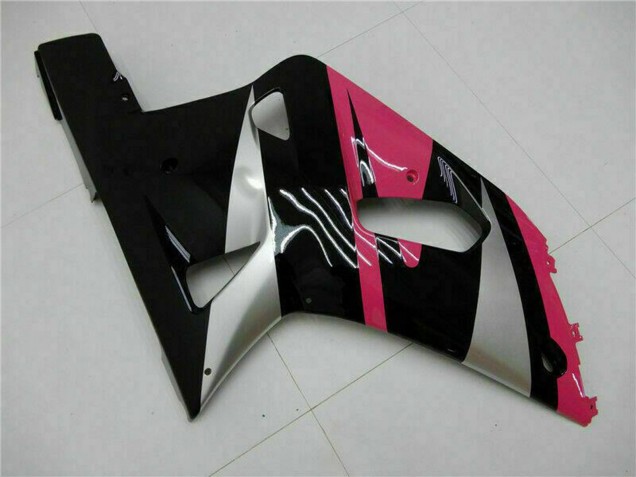 Descuento Carenados Moto Suzuki GSXR 600/750 2001-2003 - Rosa Plata Negro Brillante