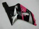 Descuento Carenados Moto Suzuki GSXR 600/750 2001-2003 - Rosa Plata Negro Brillante