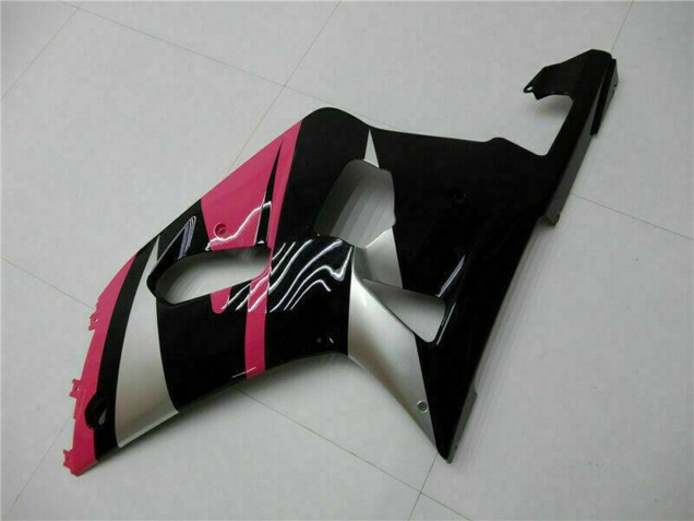 Descuento Carenados Moto Suzuki GSXR 600/750 2001-2003 - Rosa Plata Negro Brillante