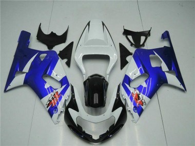 Descuento Carenados Moto Suzuki GSXR 600/750 2001-2003 - Blanco Azul Negro