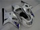 Descuento Carenados Moto Suzuki GSXR 600/750 2001-2003 - Blanco Plata Azul Negro