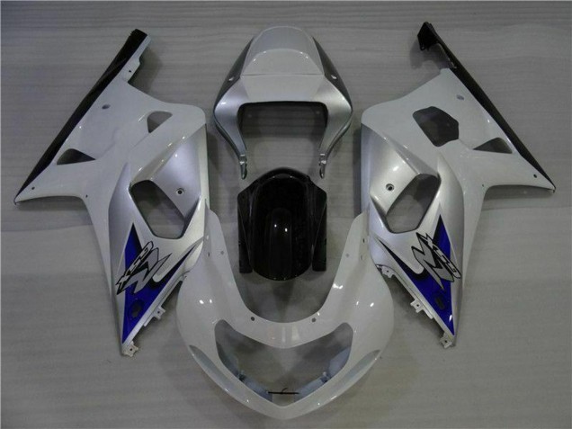 Descuento Carenados Moto Suzuki GSXR 600/750 2001-2003 - Blanco Plata Azul Negro