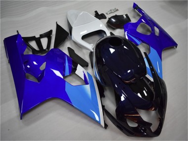 Descuento Carenado Moto Suzuki GSXR 600/750 2004-2005 - Blanco Azul Negro
