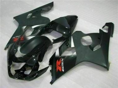 Descuento Carenados Moto Suzuki GSXR 600/750 2004-2005 - Negro Brillante Negro Mate Rojo Calcomanía