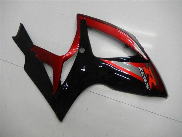 Descuento Carenado Moto Suzuki GSXR 600/750 2006-2007 - Rojo Negro Brillante