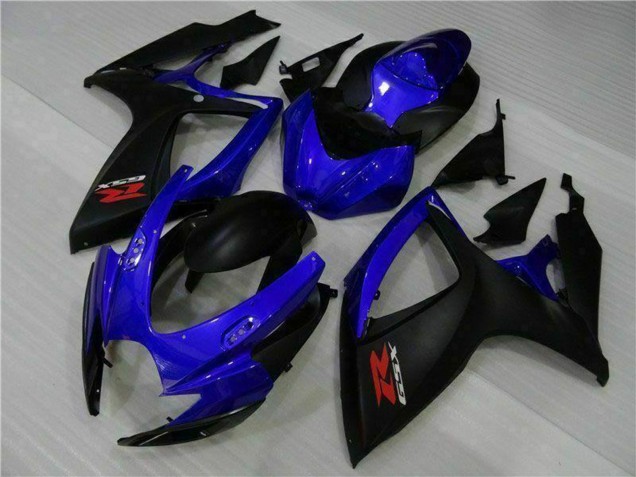 Descuento Carenados Moto Suzuki GSXR 600/750 2006-2007 - Azul Negro Mate Rojo