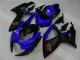 Descuento Carenados Moto Suzuki GSXR 600/750 2006-2007 - Azul Negro Mate Rojo